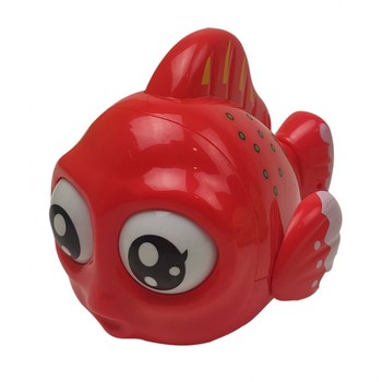 Детская игрушка для ванной Рыбка 6672-1, инерционная, 11 см (Красный) фото