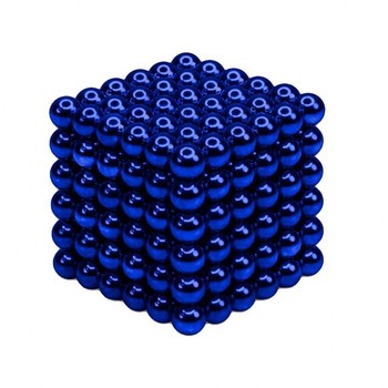 Магнитный неокуб MAG-004 головоломка металлическая (Синий) фото