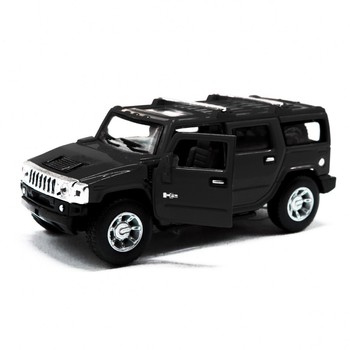 Коллекционная игрушечная машинка HUMMER H2 SUV KT5337W инерционная (Черный) фото