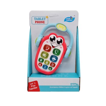 Дитячий музичний Телефон 899 15,5 см, звук, світло (Червоний) фото
