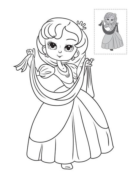 Дитяча книга-розмальовка Принцеси 403020 з наклейками фото