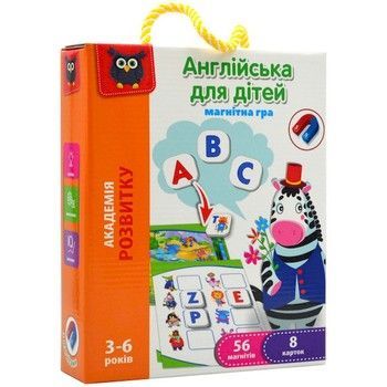 Гра розвиваюча "Англійська для дітей" VT5411-09 магнітна фото