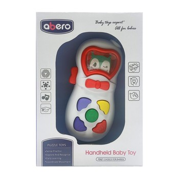 Дитячий мобільний телефон QX-9117 зі звуком (біло-червоний) фото