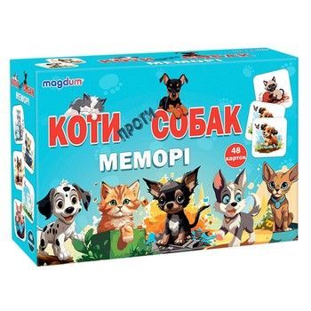 Настольная детская игра Мемори &laquo;Коты против собак&raquo; ME5032-24, 48 карточек фото