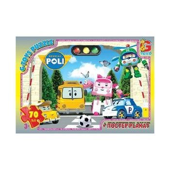 Пазли дитячі "Робокар Полі" RR067435, 70 елементів фото