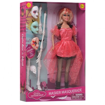 Кукла типа Барби Ведьма DEFA 8397-BF с масками (Красный) фото