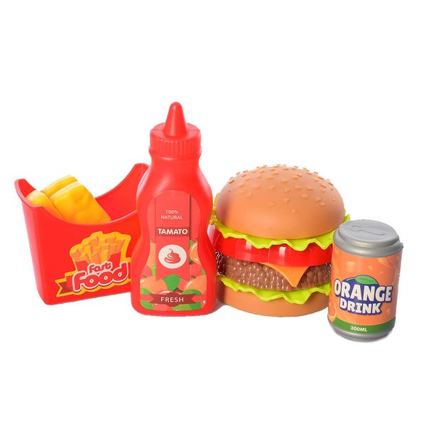Детский игровой набор продуктов Фастфуд 699-24 с кетчупом фото