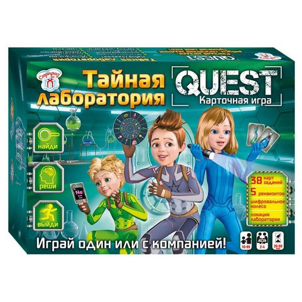 Настольная игра Тайная лаборатория Quest Ранок 12221002 фото