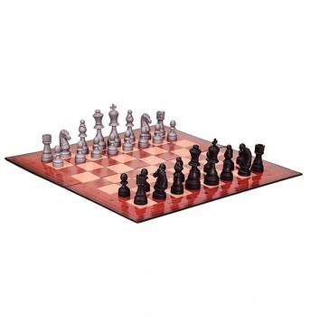 Настольная игра "Шахматы" 99300/99301 картонная доска - 36*36 см (Красная доска ) фото