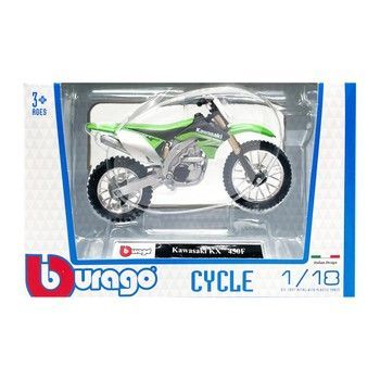 Детская модель Мотоцикла "Kawasaki KX 450F" Bburago 18-51030-17 масштаб 1:18 фото