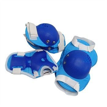 Комплект захисний дитячий MS 0032-2(Blue) наколінники, налокітники, зап'ястя фото