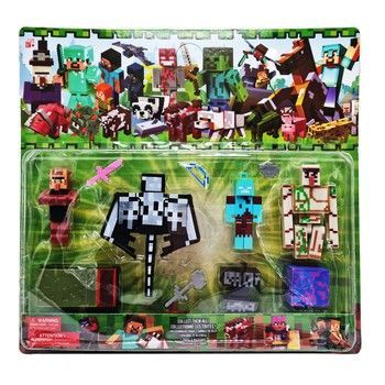 Игровой набор фигурок по игре "Майнкрафт" 48414-1 с аксессуарами фото