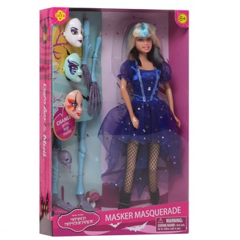 Кукла типа Барби Ведьма DEFA 8397-BF с масками (Голубой ) фото