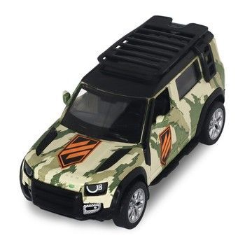 Автомодель серии "Шевроны Героев" Land Rover Defender 110 "3 ОШБр" TechnoDrive 250363M2 масштаб 1:39 фото