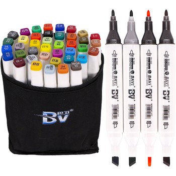 Ескізні маркери встановлюють 40 кольорів BV800-40 в сумці фото