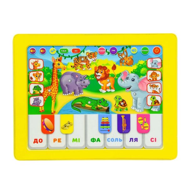 Детский интерактивный планшет Зоопарк на укр. языке PL-719-13  фото