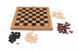 Деревянные шахматы с шашками и нардами 3 в 1 28*28 см S3023 фото 2 из 2