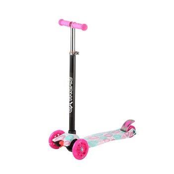 Самокат детский 3-х колесный SC25103(Pink) колеса со светом фото