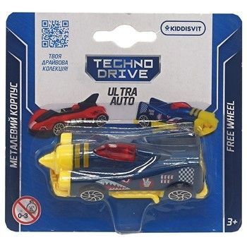 Ігрова міні-машинка Ultra Auto TechnoDrive 250321W-11 металевий корпус фото