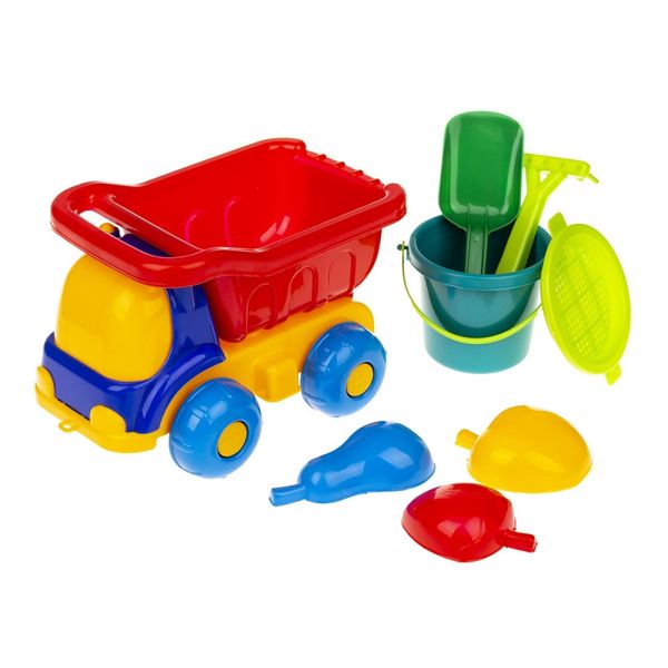 Детская игрушечная машина "Пчёлка" C0039 с набором для песочницы (Red) фото