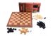 Шахи з шашками і нардами дерев'яні 29*29 см S3031 фото 3 з 3