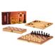 Шахматы с шашками и нардами деревянные 29*29 см S3031 фото 1 из 3