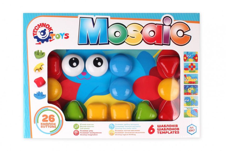 Развивающая игрушка Мозаика 6047TXK, 26 деталей фото