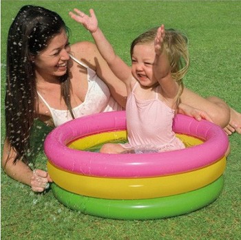Дитячий надувний басейн Веселка 61 см Intex 57107 фото