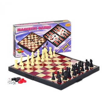 Настольная игра "Шахматы" 9831 3 в 1 фото
