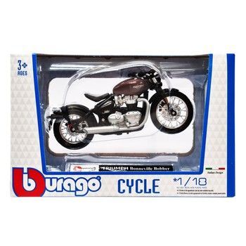 Детская модель Мотоцикла "TRIUMPH Bonneville Bobber" Bburago 18-51030-7 масштаб 1:18 фото