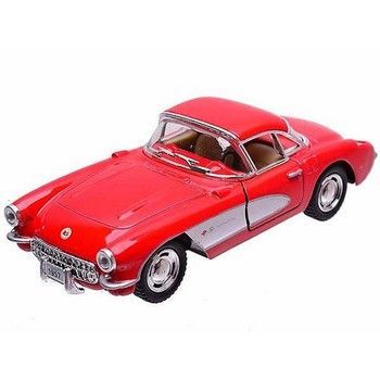 Машинка инерционная "1957 Chevrolet Corvette" KT5458W-3 масштаб 1:36 Красный фото