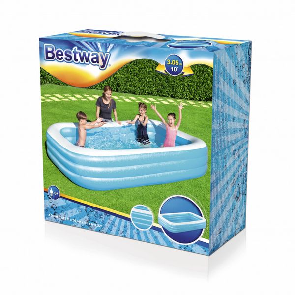 Дитячий надувний басейн Besway 54009 прямокутний фото