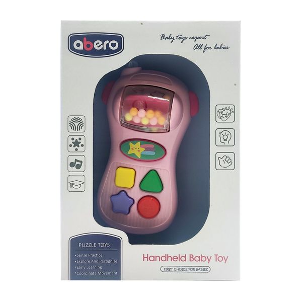 Дитячий мобільний телефон QX-9117 зі звуком (рожевий) фото