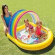 Дитячий надувний басейн з навісом та фонтаном Веселка Intex 57156 фото