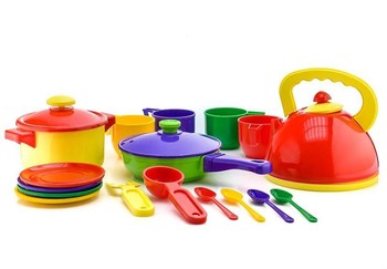 Детский игровой набор посуды 71009, 17 предметов фото