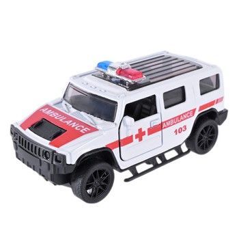 Машинка инерционная Ambulance AP4388-3 масштаб 1:43 фото