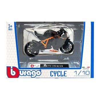 Дитяча модель Мотоцикла "KTM 1190" Bburago 18-51030-15 масштаб 1:18 фото