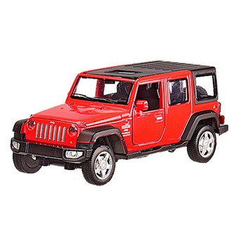 Дитяча машинка металева Jeep Wrangler Rubicon АВТОПРОМ 6616 масштаб 1:32 (Червоний) фото