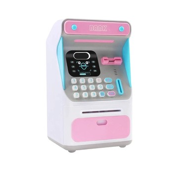 Детский игровой банкомат с терминалом 7010A на англ. языке (Розовый) фото