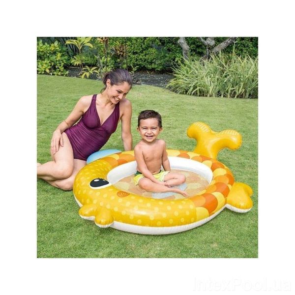 Дитячий надувний басейн Золота рибка з ремкомплектом Intex 57111 фото