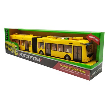 Тролейбус іграшковий 7991ABCD світло, звук (Жовтий) фото