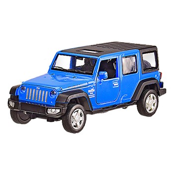Дитяча машинка металева Jeep Wrangler Rubicon АВТОПРОМ 6616 масштаб 1:32 (Синій) фото
