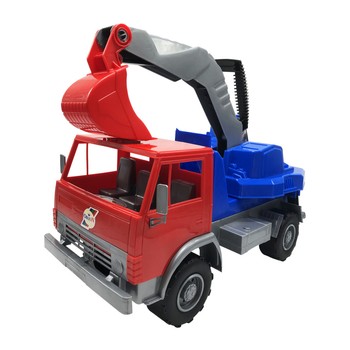 Дитяча машинка Екскаватор Х2 ORION 495OR з рухомим ковшем (Червоний) фото