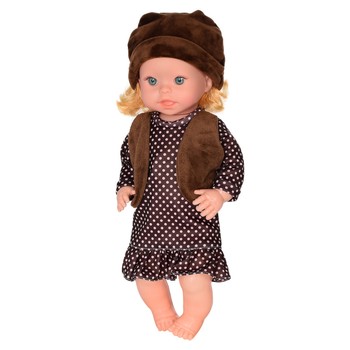 Дитяча лялька Яринка Bambi M 5602 українською мовою (Коричнева сукня) фото