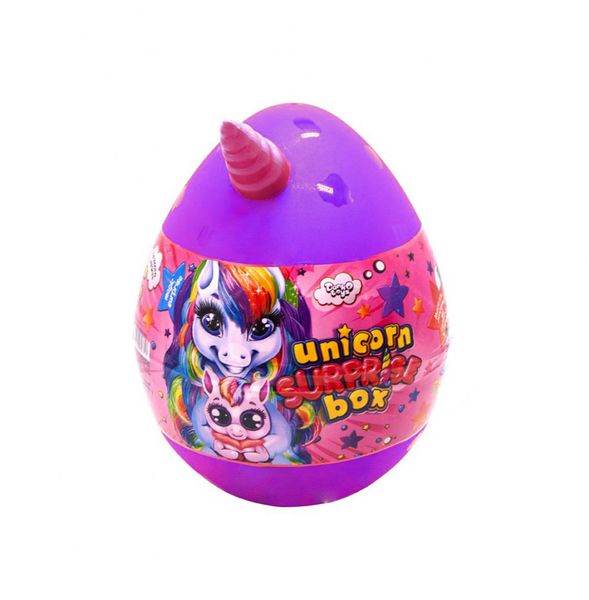 Набор для творчества в яйце "Unicorn Surprise Box" USB-01-01U для девочки (Фиолетовый) фото
