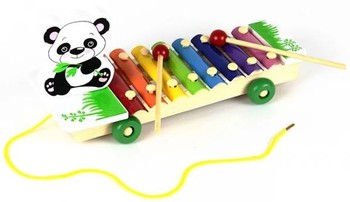 Детский ксилофон 3057 деревянный (Панда) фото