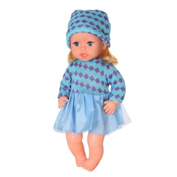 Дитяча лялька Яринка Bambi M 5602 українською мовою (Блакитна сукня) фото