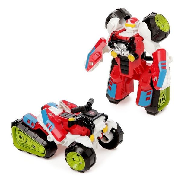 Трансформатор іграшок 675-9 робот+ATV (червоний) фото