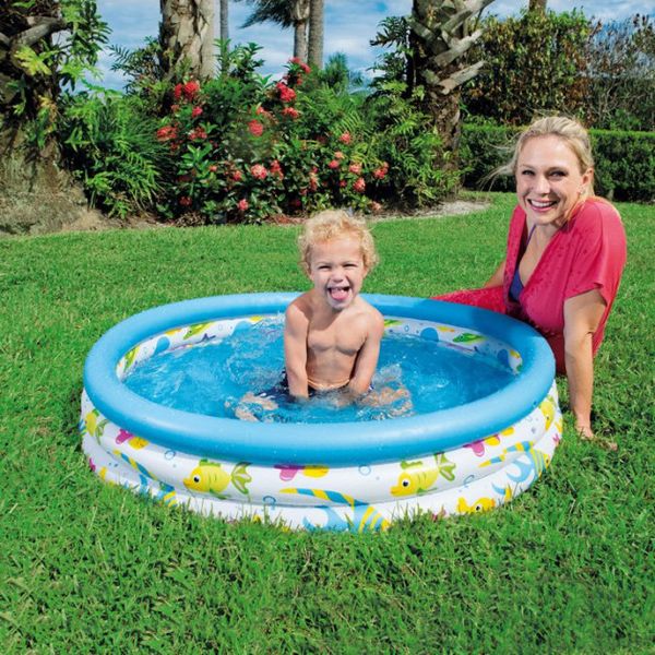 Дитячий надувний басейн круглий 102*25 см Bestway 51008 фото