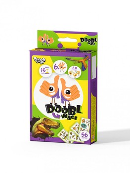 Настольная розвлекательная игра "Doobl Image" Dino "80" DBI-02-05U на укр. языке фото